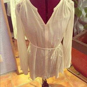 Motherhood Maternity-Large Long sleeve beige top